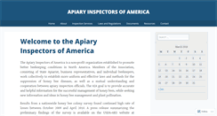 Desktop Screenshot of apiaryinspectors.org